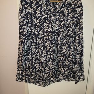 Gap ladies top, XXL, navy and white